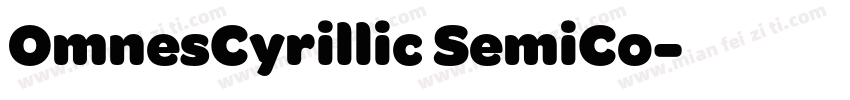 OmnesCyrillic SemiCo字体转换